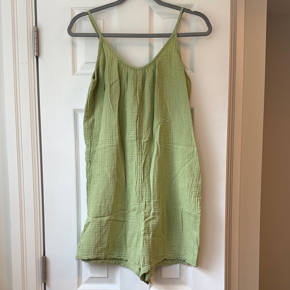 Free People Daily Practice Cotton Short Romper